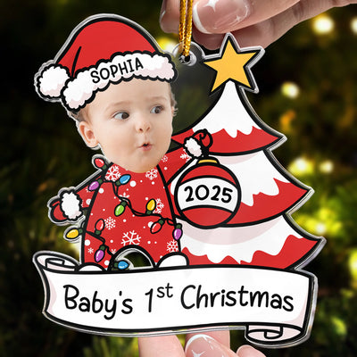 Baby's First Christmas - Personalized Acrylic Photo Ornament
