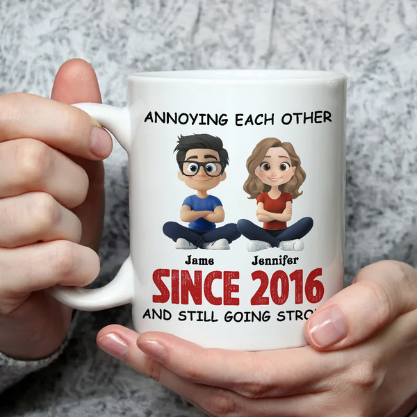 Annoying Each Other Personalized Custom Coffee Mug